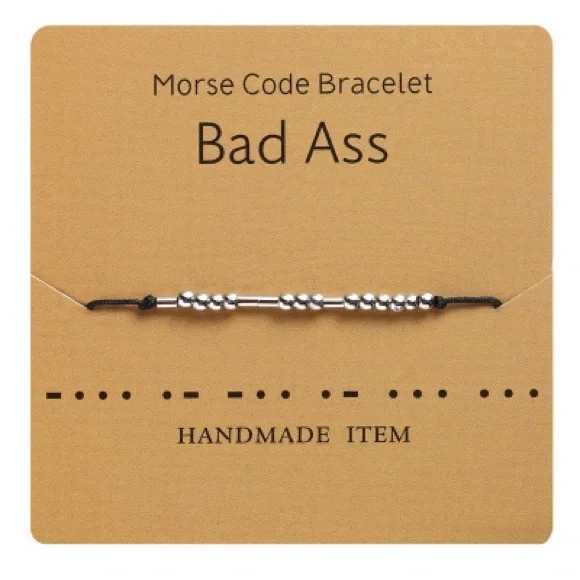 🎁🎁2/$18 Free with a min $50. 2/$20 Morse code bracelet - Picture 8 of 13